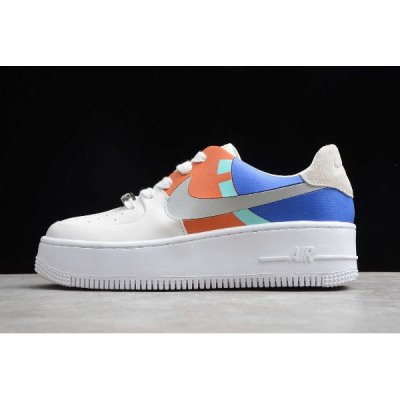 Nike Bayan Air Force 1 Sage Low Rice Zeytin Yeşili / Gri / Mavi Kaykay Ayakkabı Türkiye - 6QPM1CXG